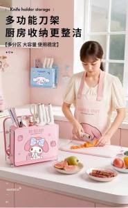 Sanrio Knife Organiser Holder Cutlery Drainage Holders Spoon Fork Chopstick Drainer Racks Kitchen Rack