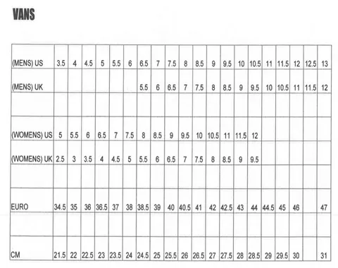 Vans Sk8 Vans Size Guide Us VANS Sk8-Low Cordura Gray/Black (LF