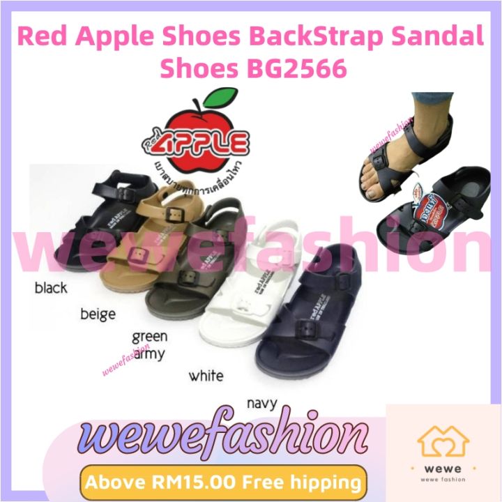 READY STOCK! Thailand Red Apple Shoes BackStrap Sandal Shoes BG2566