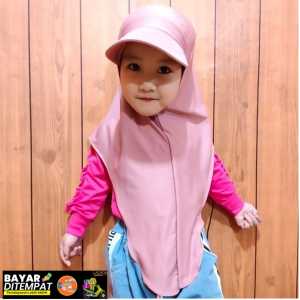 HIJAB JILBAB TOPI ANAK JILBAB OLAHRAGA ANAK JILBAB COD-LANGIT