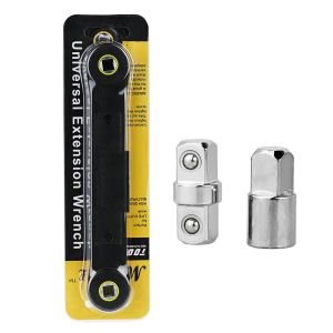 TEWUB Repair Tool Auto Replacement Parts Universal Automotive Adjustable 3/8" Spanner Extender Adaptor Extension Wrench Socket Ratchet
