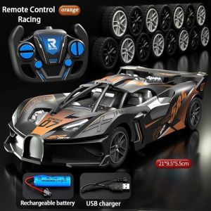Rc Drift Car Remote Control Racing Toy Rechargeable High Speed Lights Kids Gift Playtime