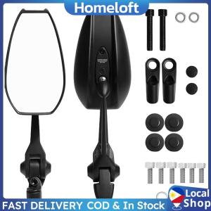 2Pcs HandleBar Side View Mirror Adjustable Anti-Glare Scooter Bar End Handlebar Mirror for Scooters ATV Bike Motorcycles
