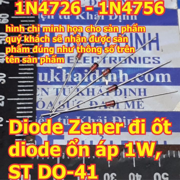 30 con Diode Zener đi ốt diode ổn áp 1W, ST DO-41 ( gói 30 con cùng loại) kde6045