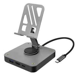 Fast Speed USB C Adapter and Game Consoles Desk Bracket Stable Construction and Multiple Device Charging