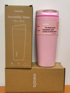 【100% Genuine】Owala SmoothSip Slider 12oz & 20oz Insulated Stainless Steel Coffee Travel Mug