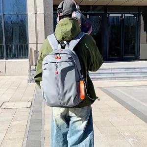 Computer Bag Export Customizable Logo Backpack Simple Solid Color Fashion Mens Business Multifunctional Casual Backpack