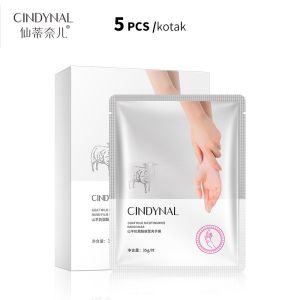 CINDYNAL FOOT MASK Masker Kaki Foot Peeling Foot Exfloating Exfoliating Foot Mask 5 Pair/masker tangan/Hand Mask Exfoliating Removal Dead Skin Collagen Masker Tangan/