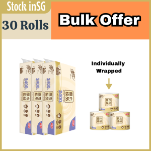 [Bulk Offer] 30 ROLLS Breeze清风 2400 (3 Ply) Wood Pulp Tissue Roll