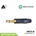 Neutrik NP2X-B หัวคอนเน็คเตอร์ TS 1/4 นิ้ว สีดำ คุณภาพสูง ใช้ต่ออุปกรณ์ต่างๆในระบบเสียง AT Prosound. 