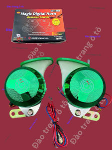 Còi ngân xanh chuẩn hãng âm thanh êm nhẹ 12v dùng lắp cho xe ô tô con xe tải các loại