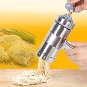 Akozon Pasta Maker Kit Noodle Maker Machine Portable Manual Operated Press Stainless Steel Pasta Maker Noddle Juicer Pressure Making Machine for Home Restaurant
