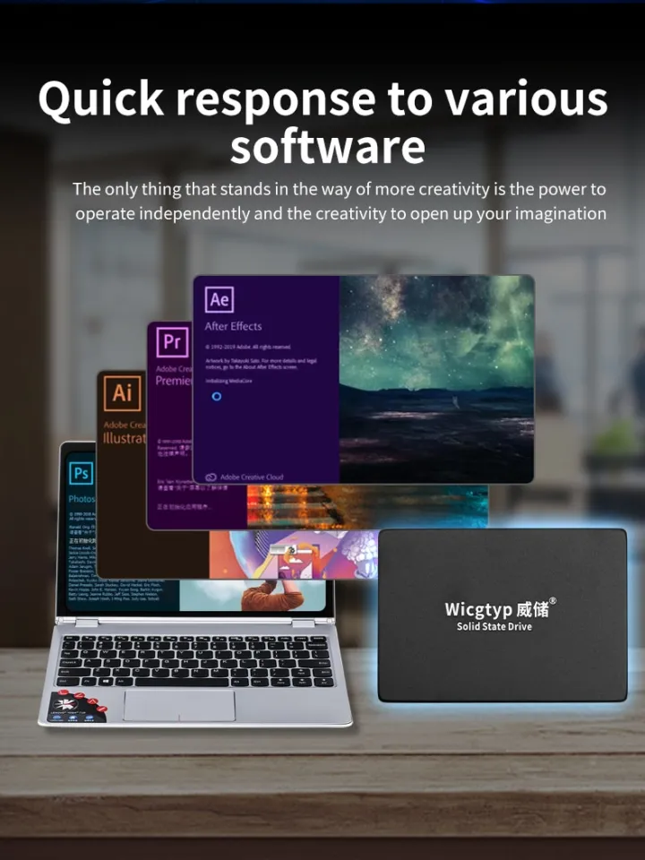 Wicgtyp SATA3 SSD 128GB 256GB 512GB 1TB SSD HDD Internal Solid - Main Image