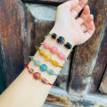 vòng tay nữ cỏ 4 lá thạch anh tóc đen tự nhiên mix đồng điếu thạch anh tóc đen và charm bi cầu kim tiền vàng tây, vòng tay đá phong thuỷ hợp mệnh mộc, mệnh thuỷ, trang sức thiết kế đủ hoá đơn thẻ bảo hành. 