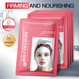 【Super low price】Collagen Anti Wrinkle Face Mask Hyaluronic Acid Anti Aging Fade Fine Lines Firm Moisturizing Refreshing Masks Skin Care Cosmetic