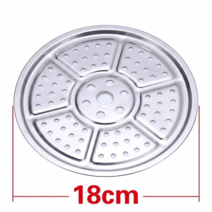 KEYOOL 16-34cm Kitchen Gadgets Steamer Round Compartment Boiler Steaming Plate Durable Stainless Steel Cooking Tray
