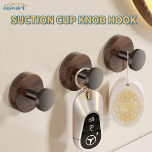 [SG Seller]Imitation wood Vacuum Suction Cup Hooks Wall Hook Wooden Hook Coat Hook Decorative Key Holder Hat Scarf Handbag Storage Robe Hanger