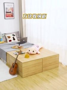 2/3 Door Storage Cabinet TV Bench Balcony Low Floor Cabinet Wall Locker Bay Window Organizer