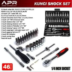 BISA COD kunci sock 46pcs APR JAPAN kunci shock set APR JAPAN kunci sok 46pcs - APR KUNCI SET