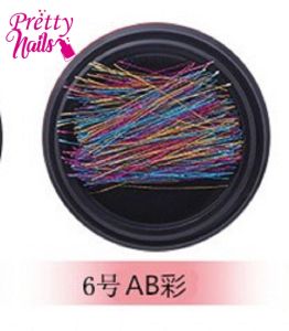 ติดเล็บเส้นเงินเส้นทอง ติดเล็บเชือกทองเงิน หลากสี อุปกรณ์ตกแต่งเล็บ