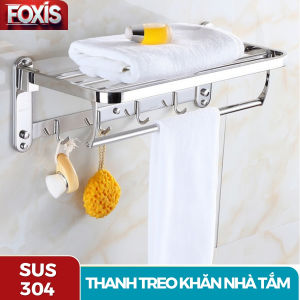 Giá Treo Khăn Nhà Tắm Inox 304 Thanh Treo Khăn Giàn Treo Khăn Hàng LOẠI 1-CHÂN ĐẾ ĐẶCCỰC CHẮC CHẮN