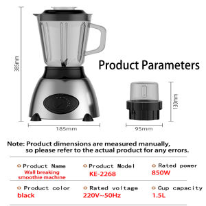 (Ship in 12hrs)Home Multi-function wall breaker 850W 1.5L food grade juicer cup Electric Ice crusher Blender Grinder 304 Stainless Steel Blades