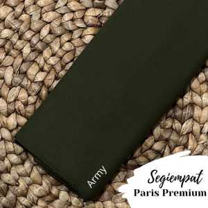 kerudung jilbab segi empat bahan PARIS VOAL PREMIUM anti letoy tebal berkualitas warna hijau matcha / sage green