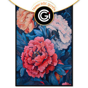 Tranh Hoa Cẩm Chướng. Tranh treo tường dán tường Canvas. CGI-255
