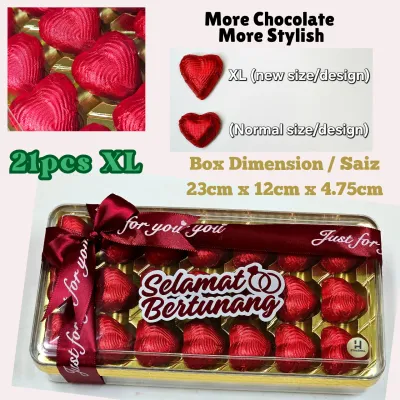 Hantaran Birthdays Anniversary Love gifts 12pcs 21pcs | byHaerina goodies kahwin gift box