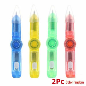 Luminous LED Spinning Pen Ball Pen Hand Spinner Hand Top Glow In Dark Light Stress Relief Toys Kids Toy Gift School Supplies