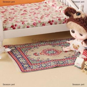 [COD] Season pet 1:12 dollhouse Miniature พรมตุรกีชั้นพรมพรมพรมรุ่นห้องนอนห้องน้ำห้องนั่งเล่นของเล่นตกแต่ง