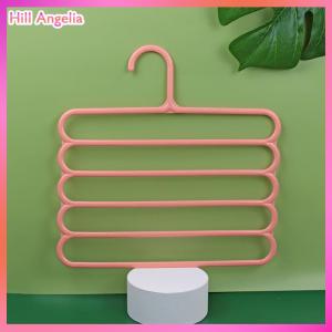 [Hill Angelia] Clothes Hangers Trousers Hangers Holders Closet Storage Organizers 5 Layers Pants Towel Scarfs Racks Storage Organization