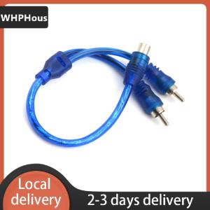 [COD] WHPHous Ship within 24 hours 1 RCA Female To 2 Male Splitter Stereo Audio Y Adapter Cable Wire Connector