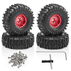Remote Control Car Beadlock Wheels for 1/24 Scale Remote Control Car for Vehicles Crawlers Enthusiasts