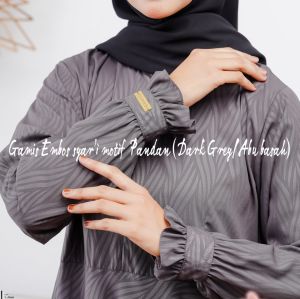 Gamis abu tua syari-pakaian wanita syari abu tua-Gamis hermosa umbrella busui