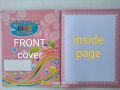 Student Portfolio cover  designs colored and designed page templates 40 pages (SOLD PER PIECE). 