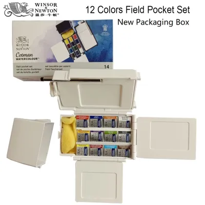 Winsor&Newton 12 colors Cotman Water Colors Paints Field Pocket Set WaterColor Pigment