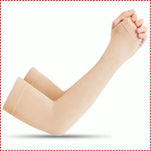 ชุดป้องกันแสงแดด สีผิวยืดหยุ่นสูง ปลอกแขน ป้องกันแสงแดด ป้องกันรังสียูวี เทคโนโลยีสีดํา วัสดุผ้าไหมน้ำแข็ง