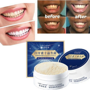 Bột đánh răng Khử Mùi Hôi Miệng Giảm Viêm Hỗ Trợ Trắng Răng Sau 3 Tuần 50g