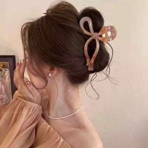 Jepit Rambut Korea Model Pita Coquette Glossy Jepitan Besar Wanita Aksesoris Fashion HG JPT61