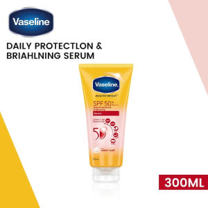 Vaseline Healthy Bright Body Serum Sunscreen SPF 50+ PA++++Daily Protection Brightening 300ml