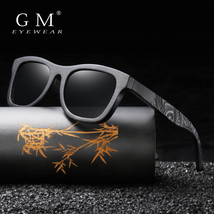 GM Wooden Male Lady Sunglasses Men's Luxury Brand Designer