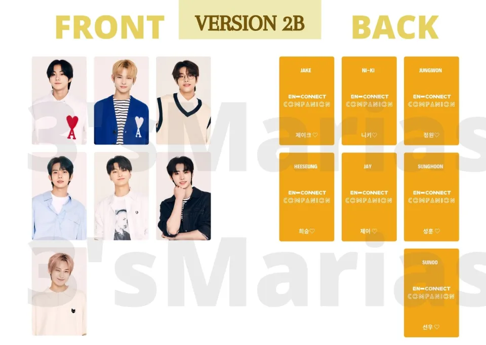 ENHYPEN EN-CONNECT: COMPANION PHOTOCARDS (Unofficial) | Lazada