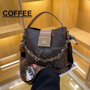 5048 (JESSICA MINKOFF) Fashion ladies bags printed large-capacity bucket bags all-match messenger bags