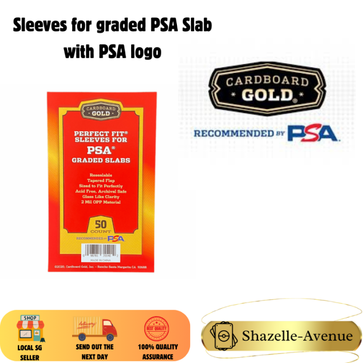 cardboard gold psa graded card sleeves Perfect Fit PSA Graded Card Sleeves (100 count)