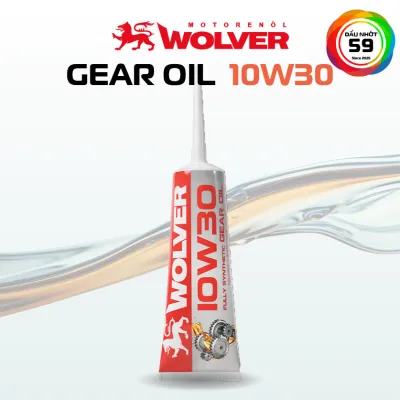 Nhớt hộp số - nhớt láp xe tay ga Wolver 10W30 SN Fully Synthetic tuýp 120mL