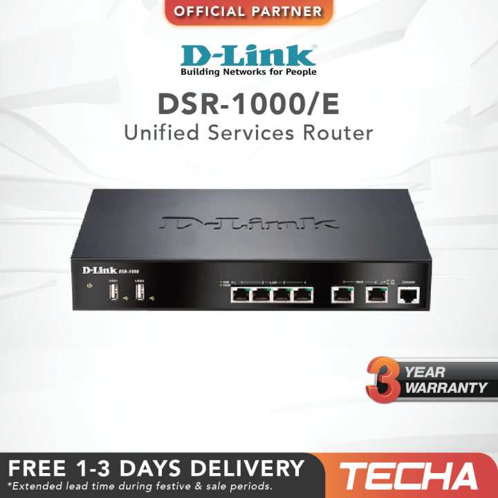 D-Link DSR-1000/E | Wireless AC Unified Services VPN Router | Lazada PH
