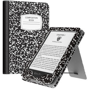 MoKo Case Fits 6" Kindle(11th Generation 2024/2022 Release)/Kindle(10th Gen2019)/Kindle(8th Gen 2016) Ultra Lightweight PU Shell Cover with Auto Wake/Sleep for Kindle 2024 Tablet Protective Cover