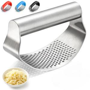 Stainless Steel Ring Garlic Press Manual Garlic Grinder Crusher Masher Garlic Crusher Tools Kitchen Gadget