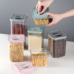 TALENTIN Thickened Airtight PET (Food Grade) Transparent Stackable Food Container Twist Lock Sealed Food Storage Airtight Container Bekas Makanan